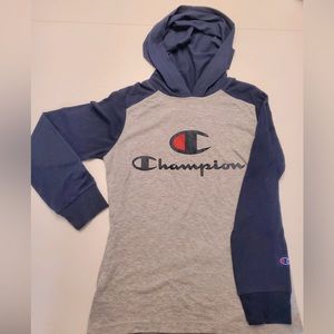 Champion long sleeve with a hood